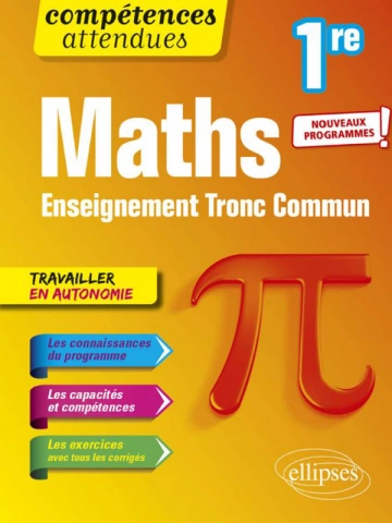 Thomas Petit - Maths 1re - Enseignement tronc commun Programme [Livres]