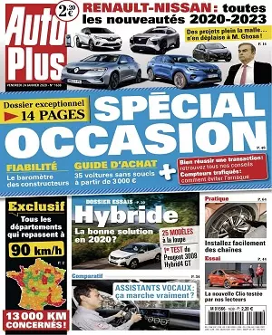 Auto Plus N°1638 Du 24 Janvier 2020  [Magazines]