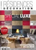 Résidences Décoration - Décembre 2017 [Magazines]