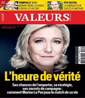 Valeurs Actuelles N°4456 Du 21 au 27 Avril 2022  [Magazines]