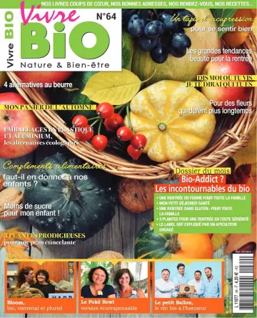 Vivre Bio N°64 – Septembre-Octobre 2019 [Magazines]