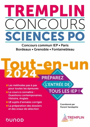 ENTRAINEMENTS HISTOIRE - TREMPLIN IEP - PRÉPARATION CONCOURS SCIENCES PO [Livres]