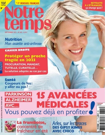 Notre Temps N°645 – Septembre 2023 [Magazines]