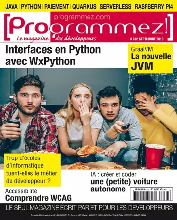 Programmez N°232 – Septembre 2019  [Magazines]