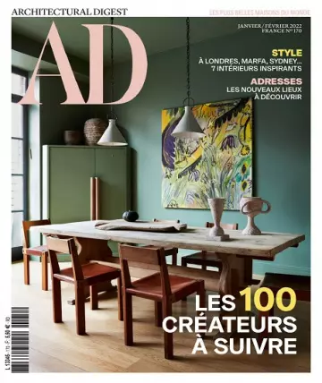 AD Architectural Digest N°170 – Janvier-Février 2022 [Magazines]