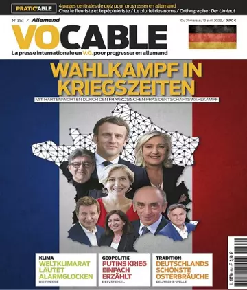 Vocable Allemand N°861 Du 31 Mars 2022 [Magazines]