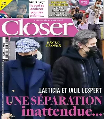 Closer N°814 Du 15 au 21 Janvier 2021 [Magazines]