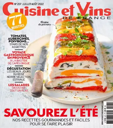 Cuisine et Vins De France N°207 – Juillet-Août 2022  [Magazines]