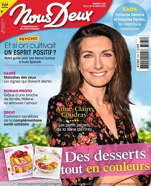 Nous Deux N°3795 Du 24 Mars 2020 [Magazines]