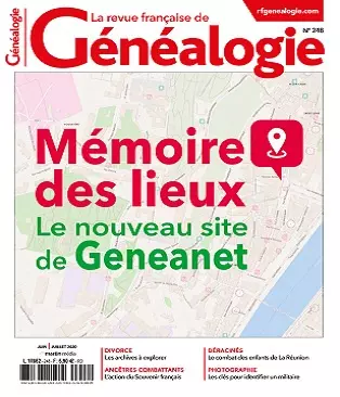 La Revue Française De Généalogie N°248 – Juin-Juillet 2020  [Magazines]