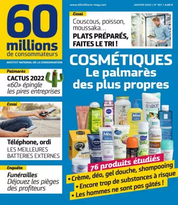 60 Millions De Consommateurs N°587 – Janvier 2023 [Magazines]