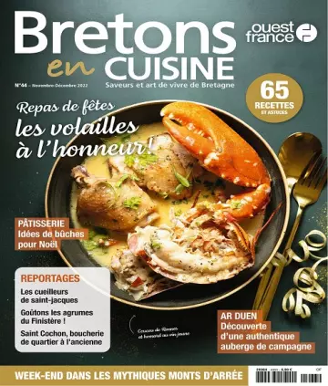 Bretons en Cuisine N°44 – Novembre-Décembre 2022  [Magazines]