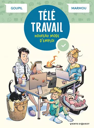 Télétravail, nouveau mode d'emploi - Jacky Goupil , Marmou (2021) [BD]