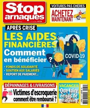 Stop Arnaques N°135 – Juillet-Août 2020 [Magazines]