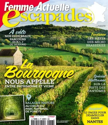 Femme Actuelle Escapades N°6 – Septembre-Novembre 2022  [Magazines]