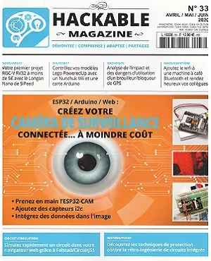 Hackable Magazine N°33 – Avril-Juin 2020  [Magazines]