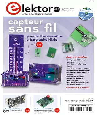 Elektor N°485 – Septembre-Octobre 2020  [Magazines]