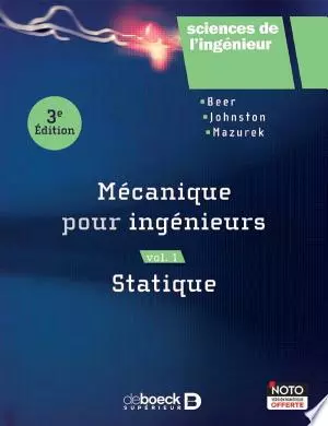 Mécanique pour ingénieurs Vol.1 Statique [Livres]