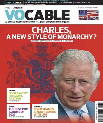 Vocable Anglais N°862 Du 6 au 19 Janvier 2022  [Magazines]