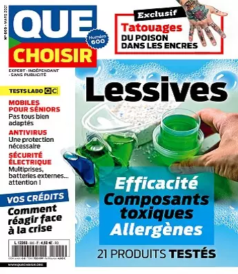 Que Choisir N°600 – Mars 2021  [Magazines]