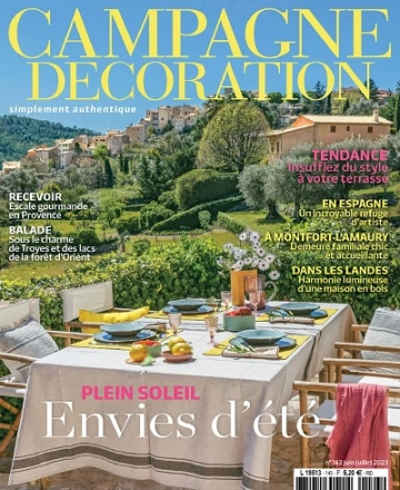 Campagne Décoration N°143 – Juin-Juillet 2023 [Magazines]