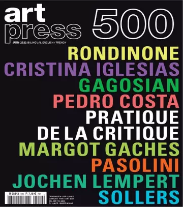 Art Press N°500 – Juin 2022  [Magazines]