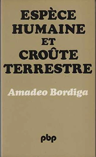 Espèce humaine et croûte terrestre [Livres]