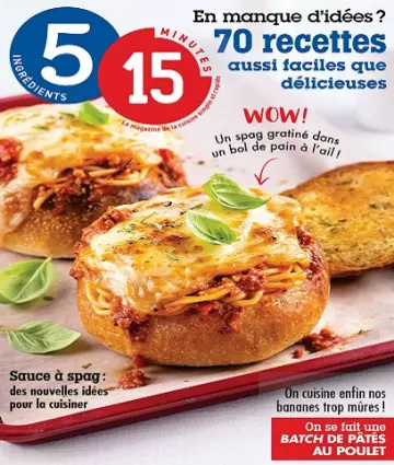 5 ingrédients 15 minutes – Novembre 2021 [Magazines]