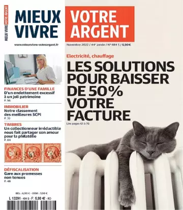 Mieux Vivre Votre Argent N°484 – Novembre 2022 [Magazines]