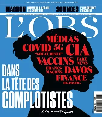 L’Obs N°2929 Du 17 au 23 Décembre 2020  [Magazines]