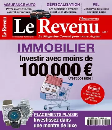 Le Revenu Placements N°299 – Novembre 2022 [Magazines]