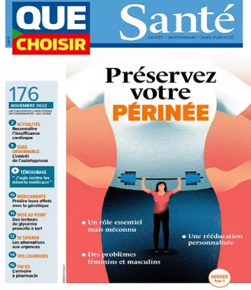 Que Choisir Santé N°176 – Novembre 2022 [Magazines]