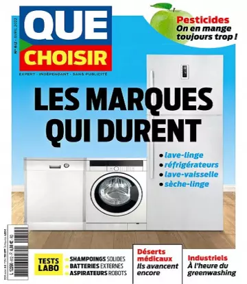 Que Choisir N°612 – Avril 2022 [Magazines]