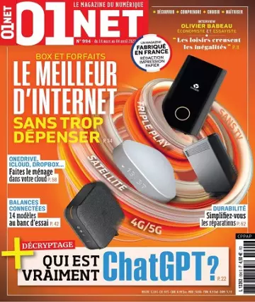 01Net N°994 Du 14 Mars au 4 Avril 2023  [Magazines]