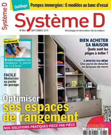 Système D N°884 – Septembre 2019 [Magazines]