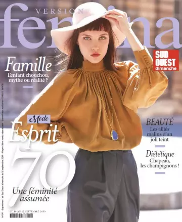 Version Femina N°911 - 16 au 22 Septembre 2019 [Magazines]