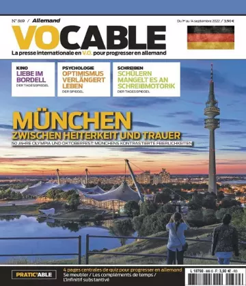 Vocable Allemand N°869 Du 1er Septembre 2022 [Magazines]