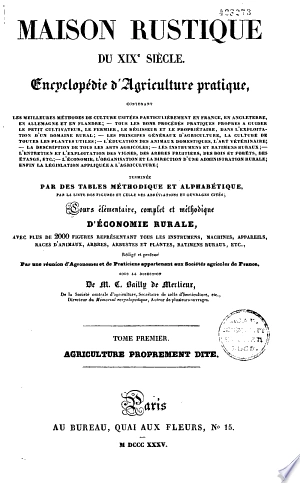 Maison rustique du 19e siècle [Livres]