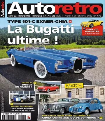 Autoretro N°477 – Août-Septembre 2022 [Magazines]