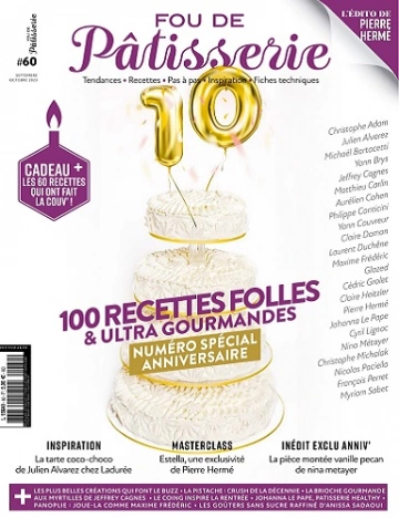 Fou De Pâtisserie N°60 – Septembre-Octobre 2023  [Magazines]