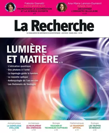 La Recherche N°568 – Janvier-Mars 2022 [Magazines]