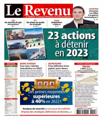 Le Revenu N°1722 Du 6 au 12 Janvier 2023  [Magazines]