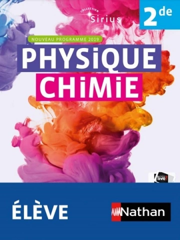 ANGÉLIQUE JOHANN-DIEUDONNÉ - PHYSIQUE CHIMIE 2DE SIRIUS [Livres]