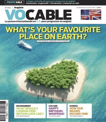 Vocable Anglais N°842 Du 18 Février 2021  [Magazines]