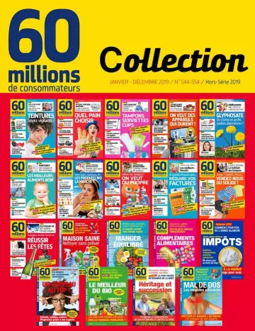 60 millions de consommateurs - Année 2019 complète [Magazines]