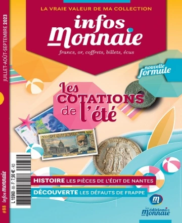 Infos Monnaie N°88 – Juillet-Septembre 2023  [Magazines]