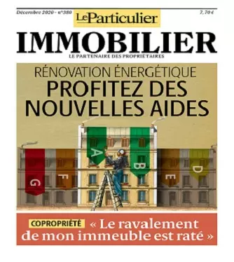 Le Particulier Immobilier N°380 – Décembre 2020 [Magazines]