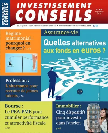 Investissement Conseils N°824 – Septembre 2019 [Magazines]