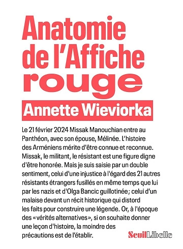 Anatomie de l'Affiche rouge  Annette Wieviorka [Livres]