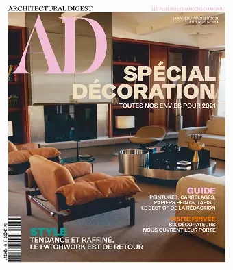 AD Architectural Digest N°164 – Janvier-Février 2021 [Magazines]